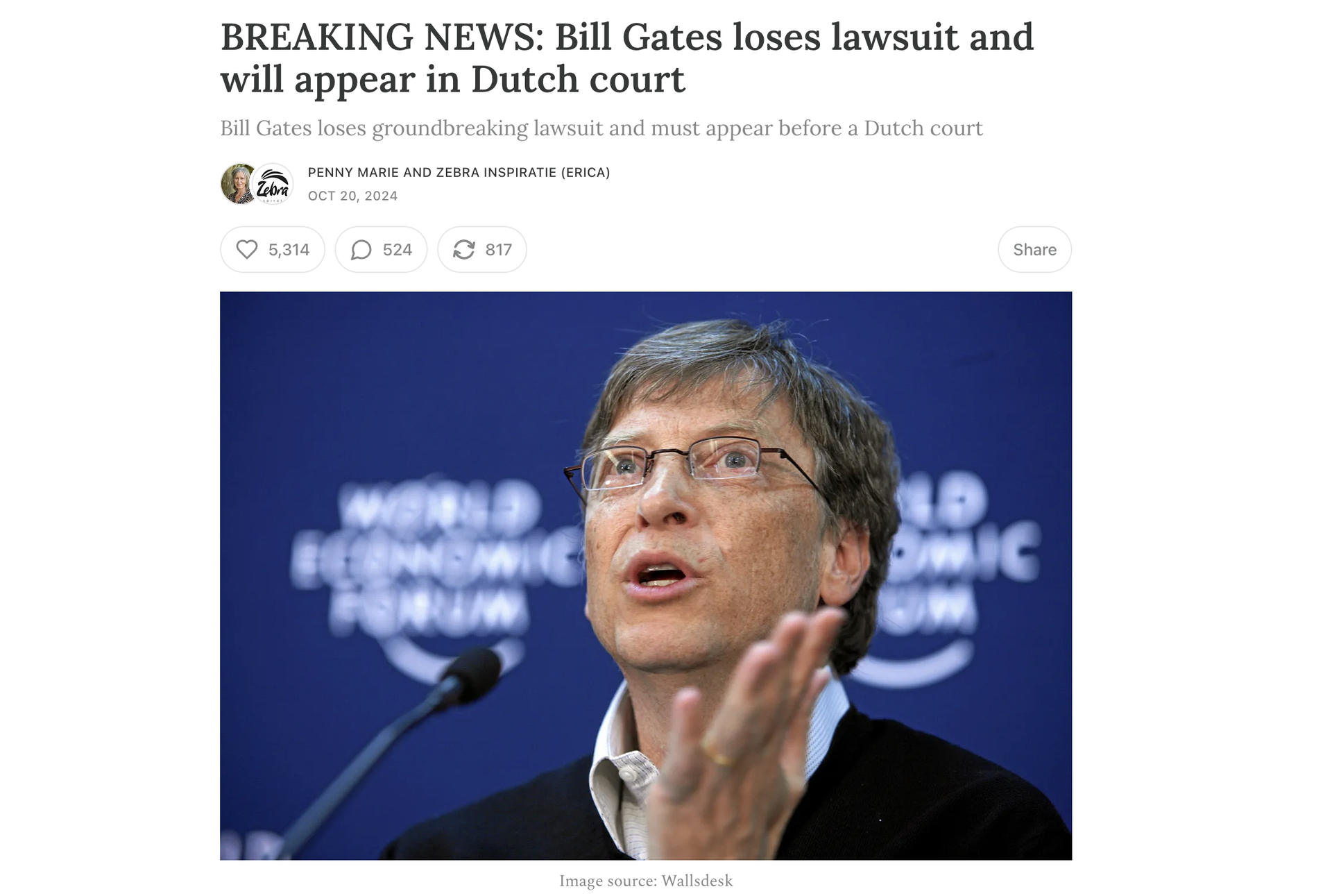 Bill Gates Netherlands Court Case 2024 Bill Gates Netherlands Court Case 2024